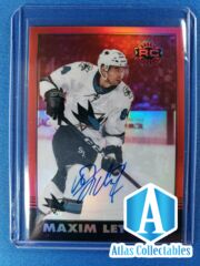 2020-21 O-Pee-Chee Platinum Maxim Letunov Red Rainbow Rookie Auto